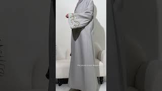 linen abaya 4piece set!#nisamodest#muslimah #abaya #muslimah #muslimdress #muslim