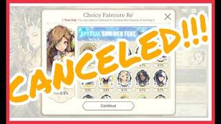 Choice of Fatecore Re CANCELLED!!! || Exos Heroes