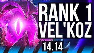 VEL'KOZ vs AURELION SOL (MID) | Rank 1 Vel'Koz, 9/1/12, Legendary | TR Challenger | 14.14