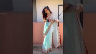 Must Try Candid Poses In Saree | #shorts #ashortaday | Santoshi Megharaj