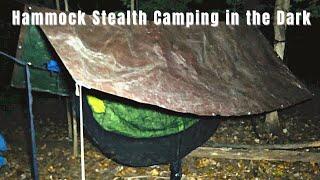 Urban Stealth Hammock Camping in the Dark