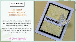 Crafting with Compositions Set E - Butterfly Banners Die Set