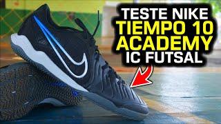 A nova Tiempo me SURPREENDEU! - Teste chuteira futsal Nike Tiempo Legend 10 Academy IC