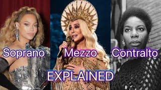 Female Voice Types Explained - Soprano, Mezzo, Contralto