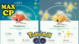 MAX CP AND SHINY MAGIKARP EVOLUTION!!