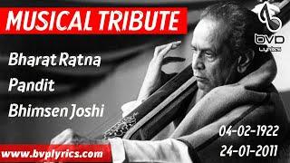 Tribute to Bharat Ratna Pandit Bhimsen Joshi | Top 50 Bhajans| BVP Lyrics