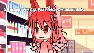 Drama when buying chocolate#gacha #meme