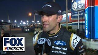 Aric Almirola comments on that last-lap wreck | 2018 DAYTONA 500 | NASCAR on FOX