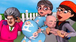 Scary Teacher 3D - Nick Love Tani - Nick and Tani have a Baby (Part 2) - Scary Teacher 3D Animation