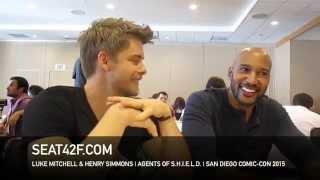 Luke Mitchell & Henry Simmons AGENTS OF S.H.I.E.L.D  Comic Con 2015 Interview