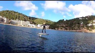 Kath Berry FliteBoarding in Ibiza