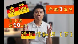 【德国博士】生一个小孩政府白送50w？--留德十年，盘点德国那些意想不到的“冷知识” （下）| 德国留学 | 德国生活 | 德国移民