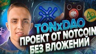 TONxDAO НОВАЯ ТАПАЛКА с поддержкой Notcoin | Телеграмм TONxDAO | xdao обзор