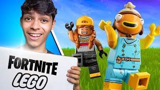 Jogando LEGO FORTNITE e MONTANDO LEGO NA VIDA REAL! 