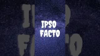 Ipso facto - Pronunciation & Meaning #shorts #pronounce #pronunciation