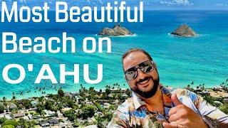 The Most Beautiful Beach on Oahu | Lanikai Beach | Lanikai Pillbox Hike #kailua #hawaii #travelvlog