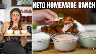 EASY KETO HOMEMADE RANCH DRESSING | KETO Thousand Island Dressing | KETO Caesar Dressing