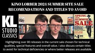 Kino Lorber 2024 Summer Sale suggestions and titles to avoid