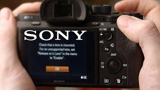 How to fix lens communication error on Sony cameras