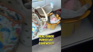 I Found Real Coach Purses at Goodwill!! #thrift #designer #goodwill #ebay #resale #coachpurse