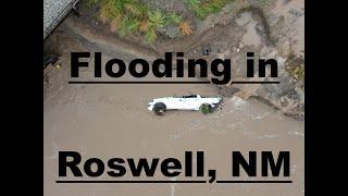 Roswell, New Mexico Flood 10/2024. A 100 year flood.  Natural Disasters.