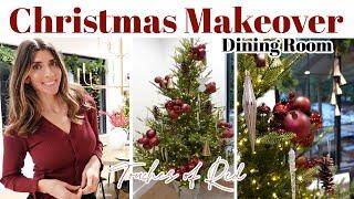 Christmas Dining Room + Holiday Maroon Decorating Ideas & Holiday Deals