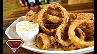 EASY CRISPY FRIED ONION RINGS RECIPE  |Cooking With Carolyn