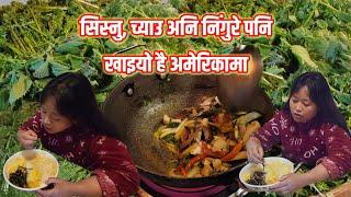 निंगुरे,च्याउ र सीमसाग टिपी पकाएर खाइयो है ||RR VANTAWA||