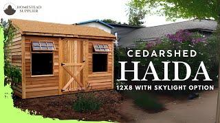 Cedarshed Haida Shed 12x8 with Skylight Option