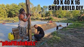 BUILDING MY DREAM SHOP - 40X40X16 Frame Build