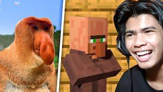 Villager មែនទែន VS ក្នុង Minecraft