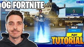 How To Play OG Fortnite Chapter 2 Season 4 Like LAZARBEAM (Project Retrac) *TUTORIAL* (EASY)