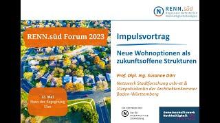 RENN.süd-Forum 2023: Impulsvortrag von Prof. Susanne Dürr