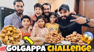 Golgappa Challenge //Flip The Bottle Pani Puri Eating Competition with Family \\  \\