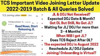 TCS Joining Letter Out | TCS Joining Letter Not Received? Waiting for JL? Expected JL 2022-2019Batch