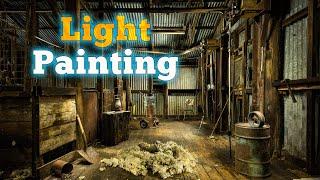 Light Painting The Shearing Shed