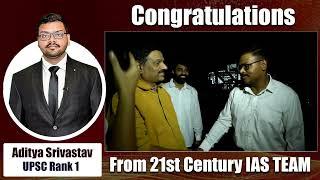 UPSC 2023 1st Ranker Aditya Srivastava Congratulated by KP Sir || KP IAS DELHI