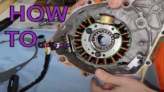 How to replace Yamaha warrior 350 stator