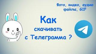 Как скачивать с Телеграмма? / (ПК и Моб. устройства)