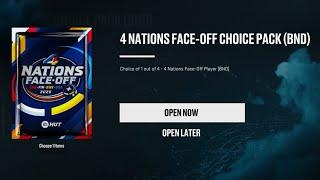 NHL 25 HUT 4 Nations Face-Off Choice Pack opening (PS5)