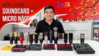 Hướng Dẫn Người Mới Nên Chọn Soundcard + Micro Nào Để Thu Âm Livestream Hay Trong Năm 2024 Này???