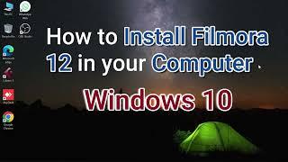 Windows 8,10, 11, me filmora 12 install kaise kare II how to install filmora 12 in your computer II