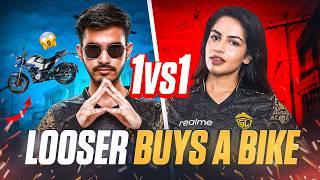 SHARKSHE 1v1 @admino_gaming19 Looser Buys a Bike CHALLENGE!!! 