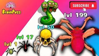 Spider vs Snake – EVOLUTION Race! ️ | Level Up Gameplay