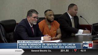 Robbi Robinson Jr. sentenced to life in prison without parole for 2023 murder