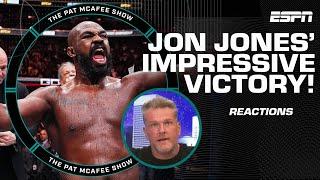 'Jon Jones is ALL THE WAY BACK!'  Pat McAfee reacts to his victory in UFC 309 | The Pat McAfee Show