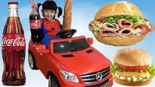 Bé Tập Nấu Ăn – Anan Làm Món Bánh Mì Trứng  AnAn ToysReview TV 