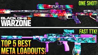 WARZONE: New TOP 5 BEST META LOADOUTS To Use! (BO6 WARZONE Best Weapons)