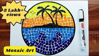 Paper Mosaic Art - Mosaic Art for Beginners -Paper Mosaic art easy