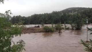 St Vrain River Flooding in Lyons